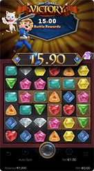 Gem Saviour · Periksa nilai numerik pada bingkai tengah dan bedakan dengan label informasi di bilah paling bawah.