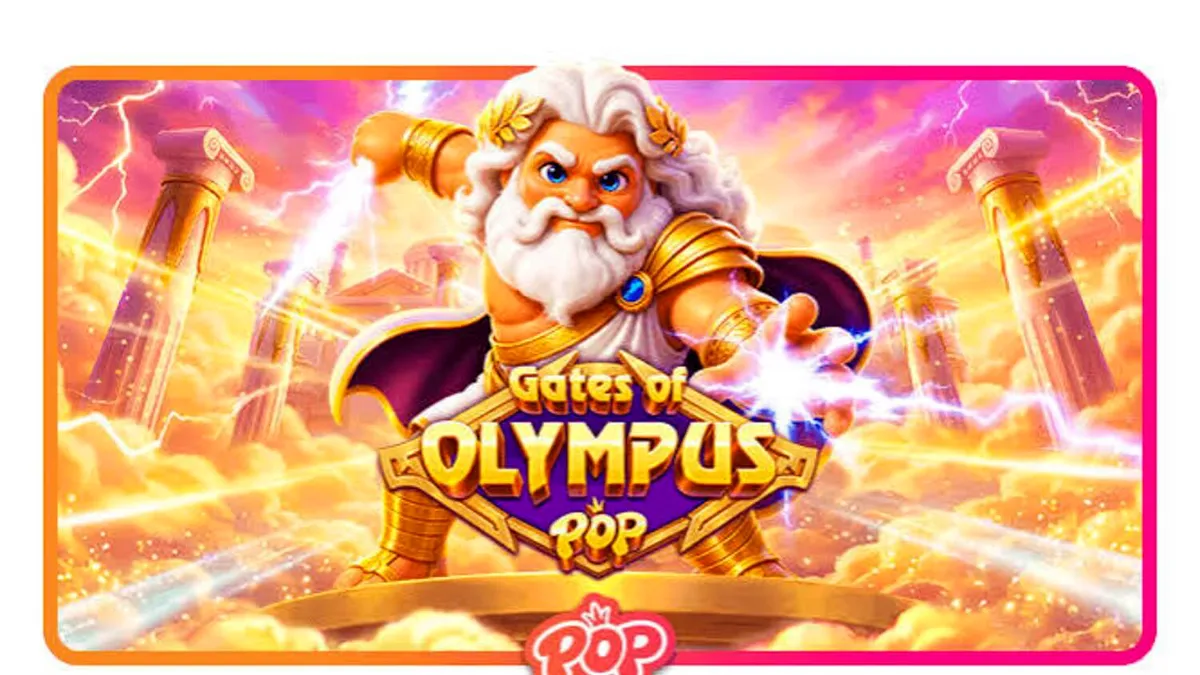 Tampilan antarmuka mobile slot Gates of Olympus POP